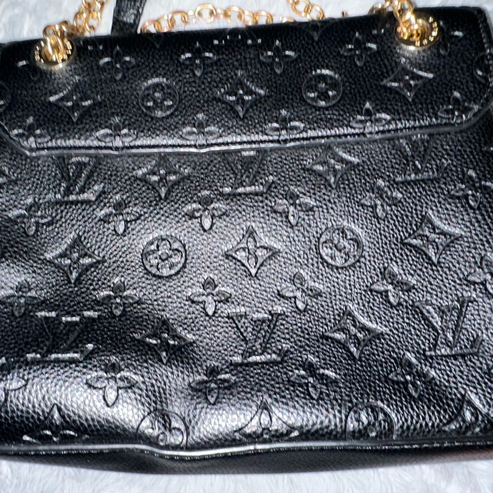 Upcycled Fashion Black Monogram Bag